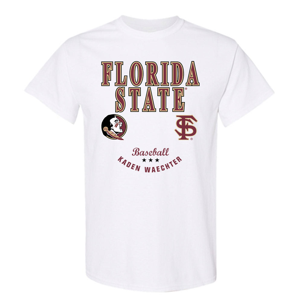 FSU - NCAA Baseball : Kaden Waechter - Classic Fashion Shersey T-Shirt-0