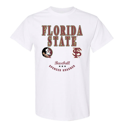 FSU - NCAA Baseball : Spencer Krasner - Classic Fashion Shersey T-Shirt-0