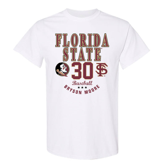 FSU - NCAA Baseball : Bryson Moore - Classic Fashion Shersey T-Shirt-0