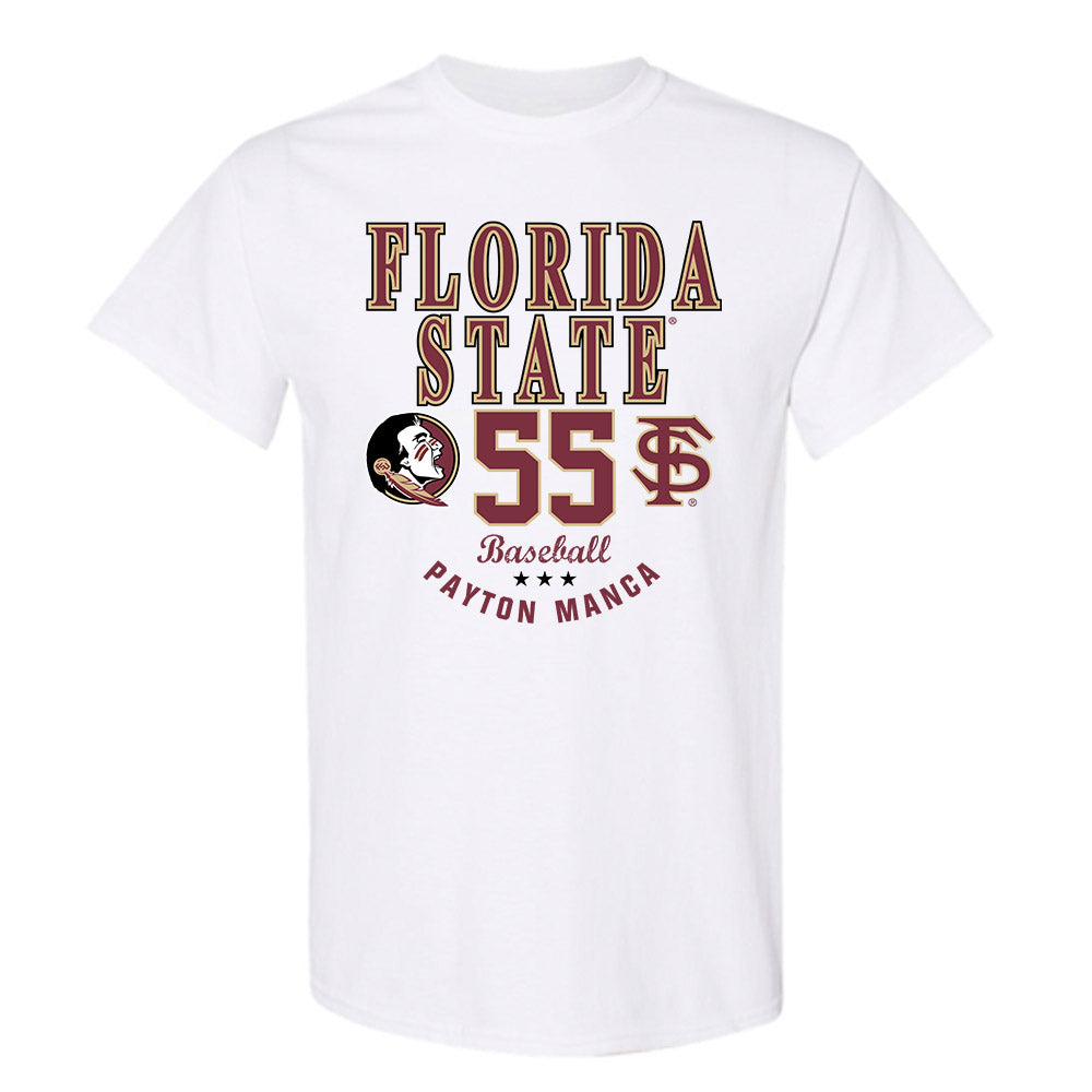 FSU - NCAA Baseball : Payton Manca - Classic Fashion Shersey T-Shirt-0