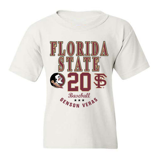 FSU - NCAA Baseball : Genson Veras - Classic Fashion Shersey Youth T-Shirt-0