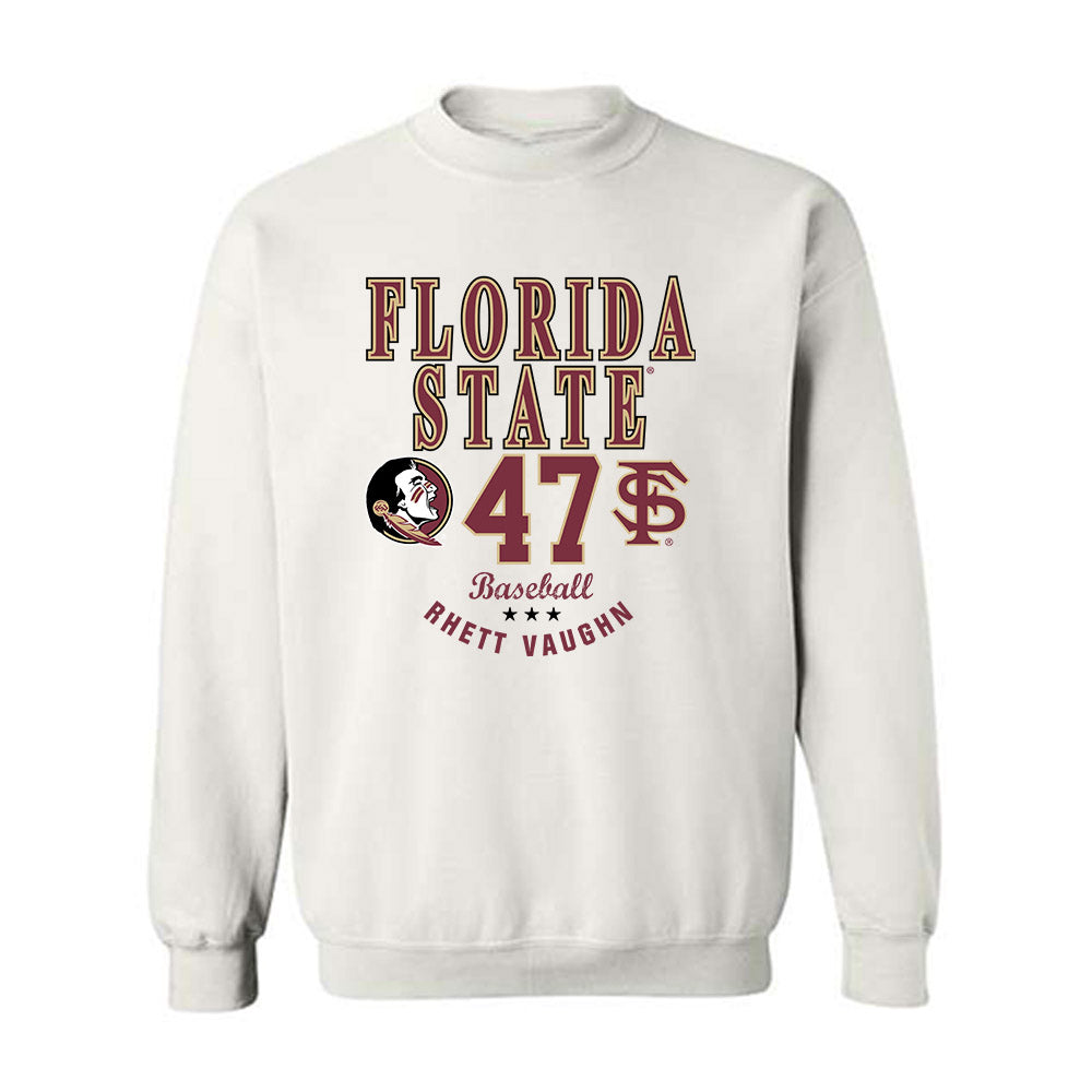 FSU - NCAA Baseball : Rhett Vaughn - Classic Fashion Shersey Crewneck Sweatshirt