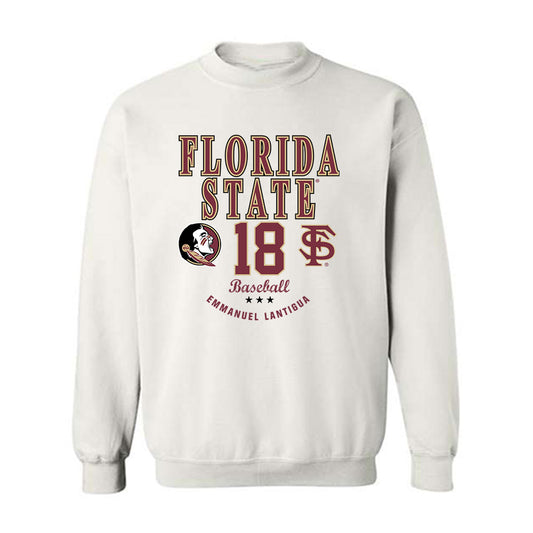 FSU - NCAA Baseball : Emmanuel Lantigua - Classic Fashion Shersey Crewneck Sweatshirt-0