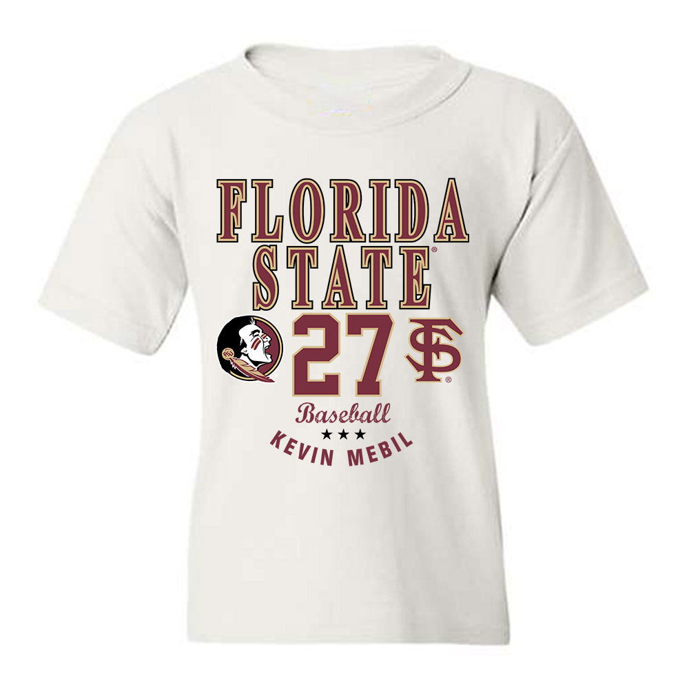 FSU - NCAA Baseball : Kevin Mebil - Classic Fashion Shersey Youth T-Shirt-0