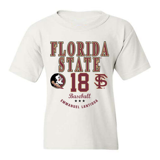 FSU - NCAA Baseball : Emmanuel Lantigua - Classic Fashion Shersey Youth T-Shirt-0