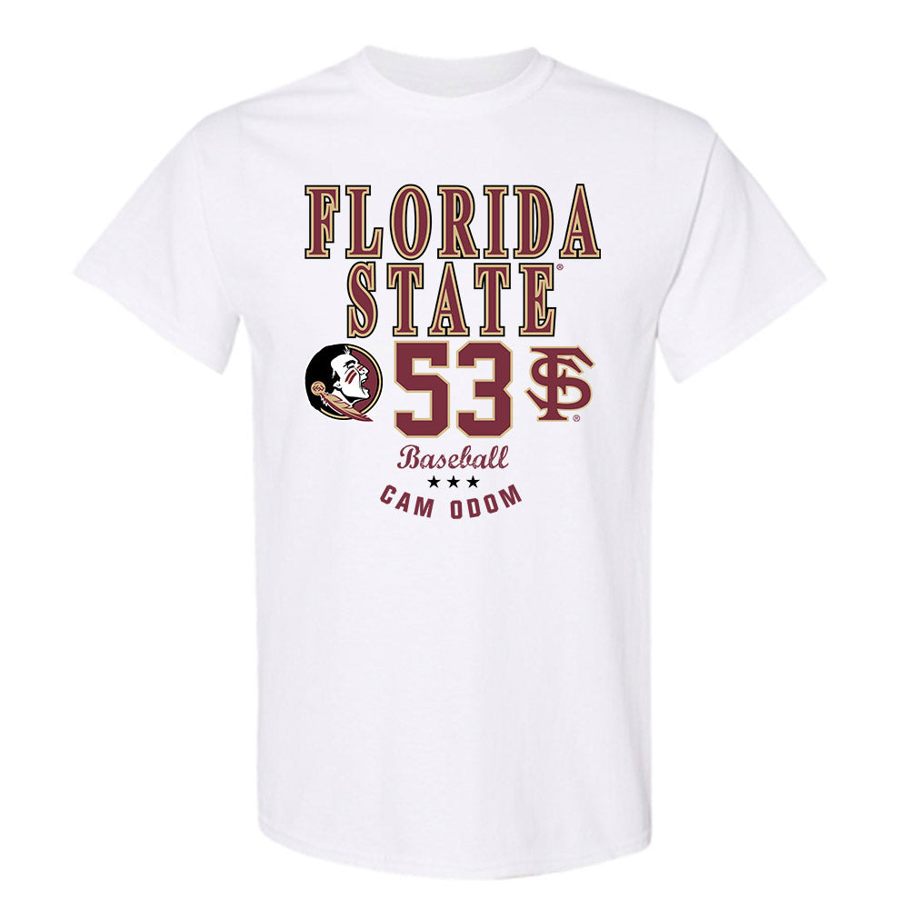 FSU - NCAA Baseball : Cam Odom - Classic Fashion Shersey T-Shirt-0