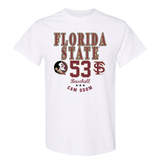 FSU - NCAA Baseball : Cam Odom - Classic Fashion Shersey T-Shirt-0