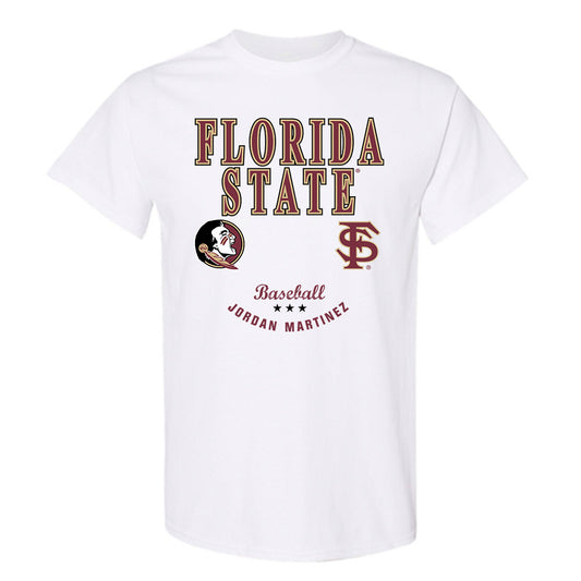 FSU - NCAA Baseball : Jordan Martinez - Classic Fashion Shersey T-Shirt-0
