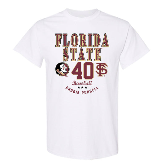 FSU - NCAA Baseball : Brodie Purcell - Classic Fashion Shersey T-Shirt-0