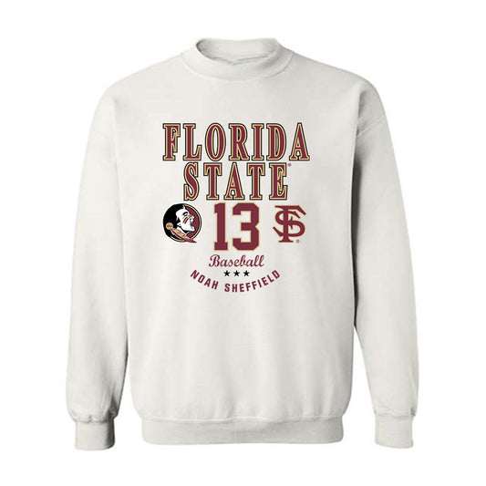 FSU - NCAA Baseball : Noah Sheffield - Classic Fashion Shersey Crewneck Sweatshirt