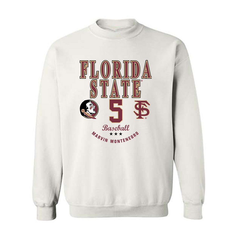 FSU - NCAA Baseball : Marvin Montenegro - Classic Fashion Shersey Crewneck Sweatshirt-0