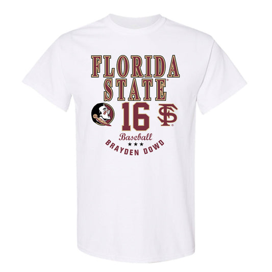 FSU - NCAA Baseball : Brayden Dowd - Classic Fashion Shersey T-Shirt-0