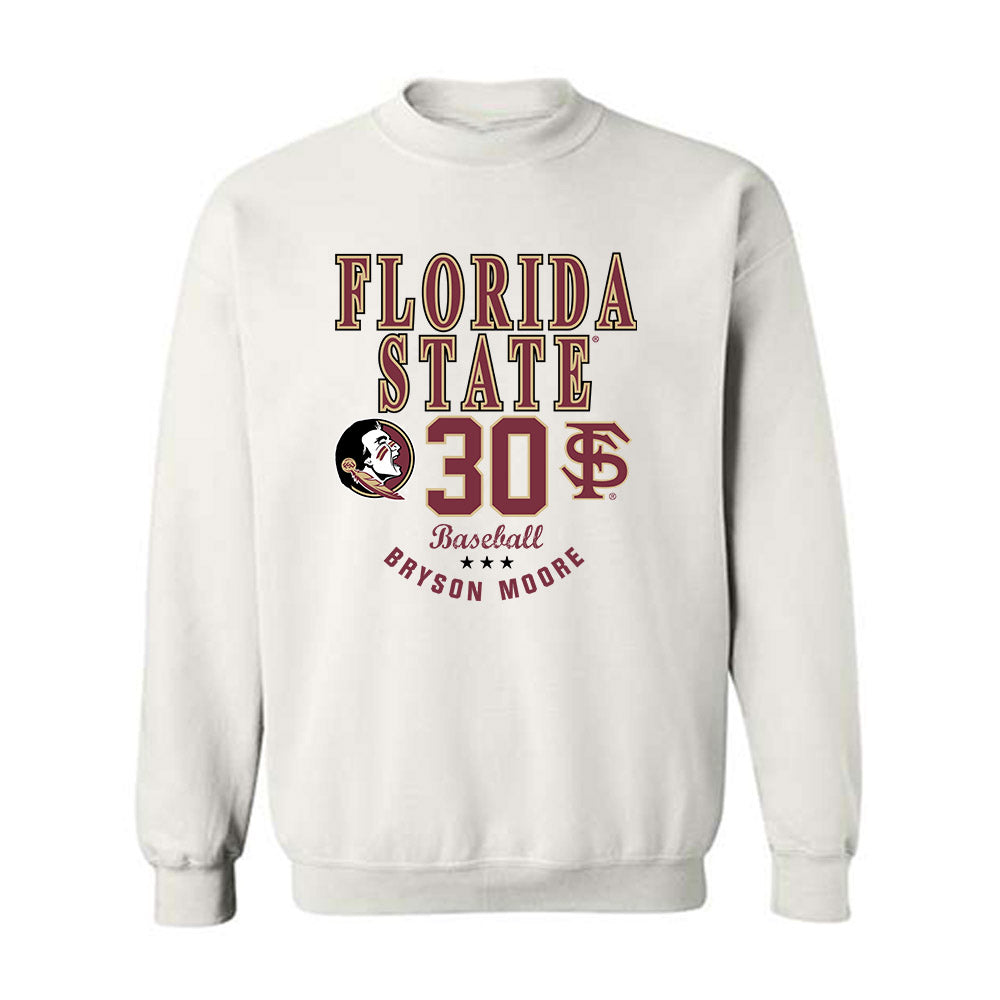 FSU - NCAA Baseball : Bryson Moore - Classic Fashion Shersey Crewneck Sweatshirt-0