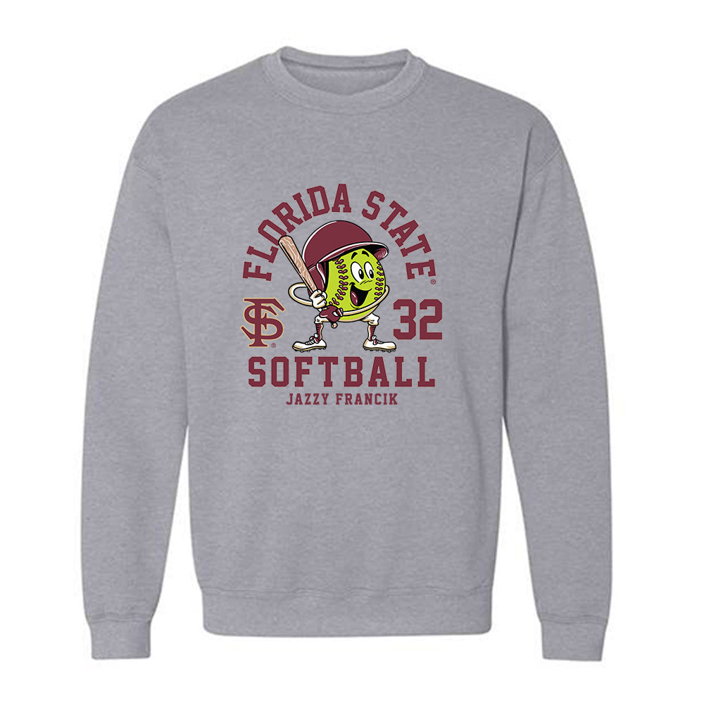 FSU - NCAA Softball : Jazzy Francik - Fashion Shersey Crewneck Sweatshirt-0