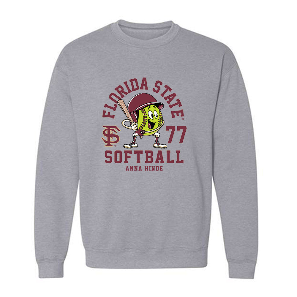 FSU - NCAA Softball : Anna Hinde - Fashion Shersey Crewneck Sweatshirt-0
