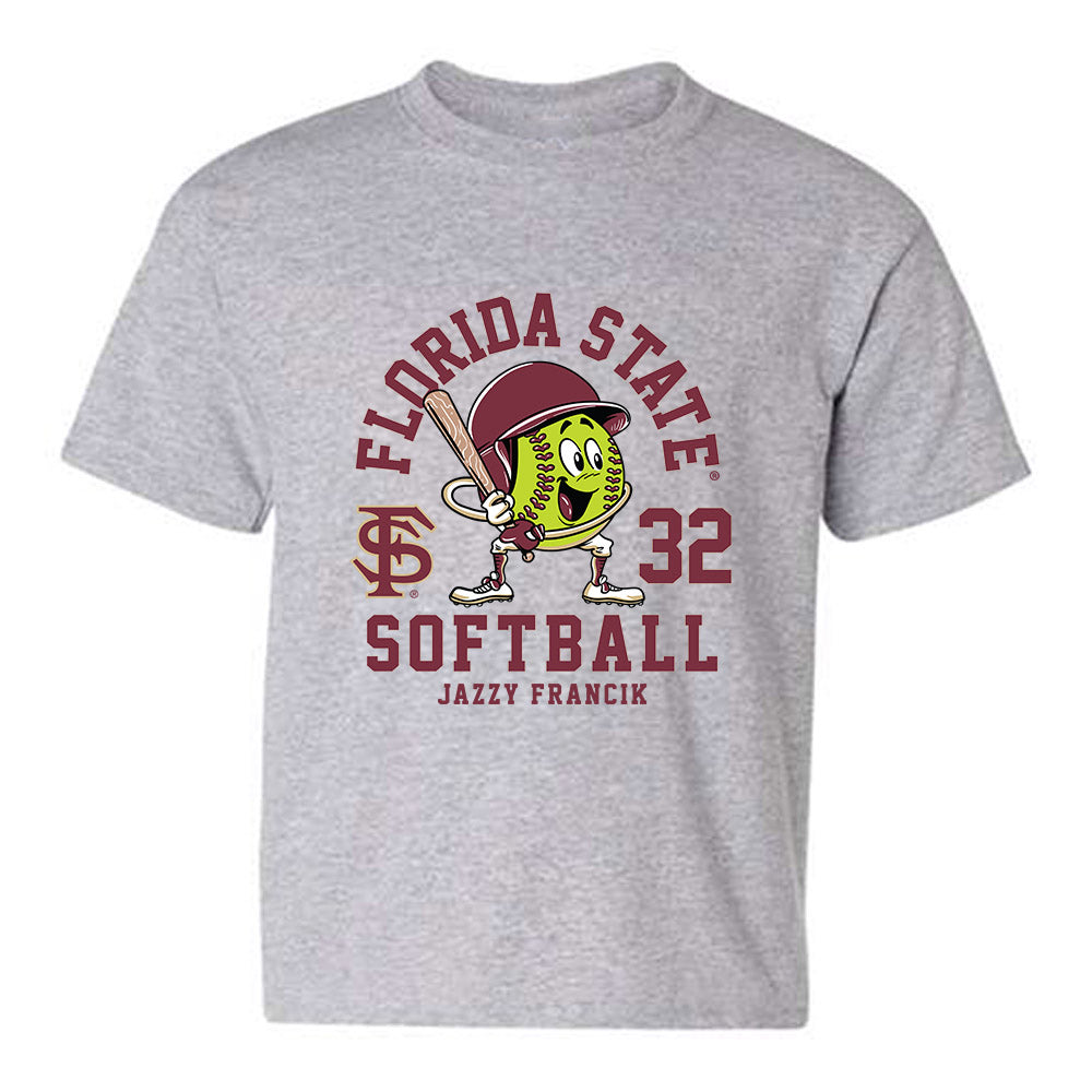 FSU - NCAA Softball : Jazzy Francik - Fashion Shersey Youth T-Shirt-0