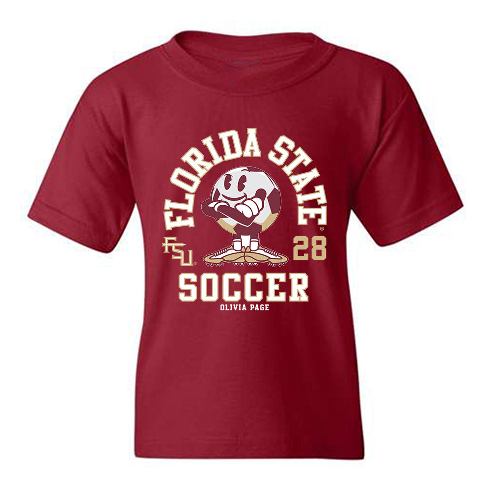 FSU - NCAA Women's Soccer : Olivia Page - Fashion Shersey Youth T-Shirt-0