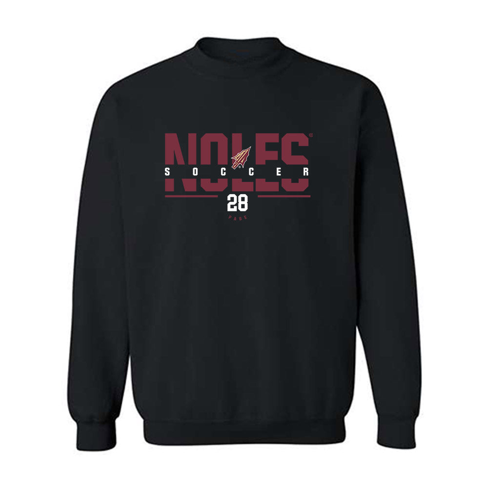 FSU - NCAA Women's Soccer : Olivia Page - Classic Fashion Shersey Crewneck Sweatshirt-0