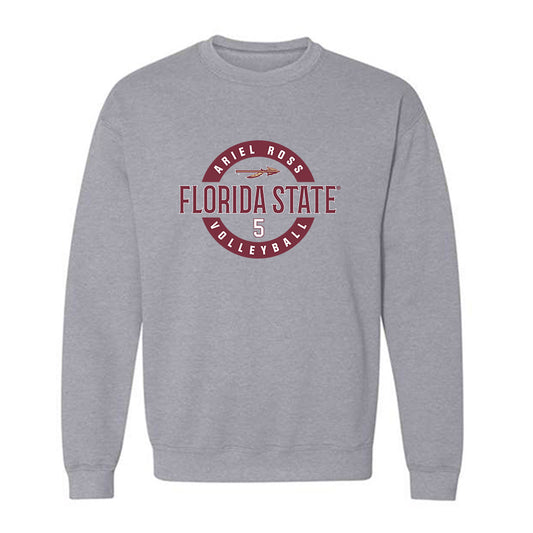 FSU - NCAA Women's Volleyball : Ariel Ross - Classic Fashion Shersey Crewneck Sweatshirt-0