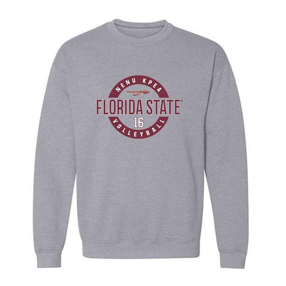 FSU - NCAA Women's Volleyball : Nenu Kpea - Classic Fashion Shersey Crewneck Sweatshirt-0