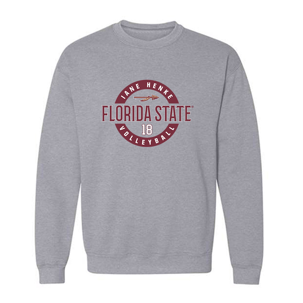 FSU - NCAA Women's Volleyball : Iane Henke - Classic Fashion Shersey Crewneck Sweatshirt-0