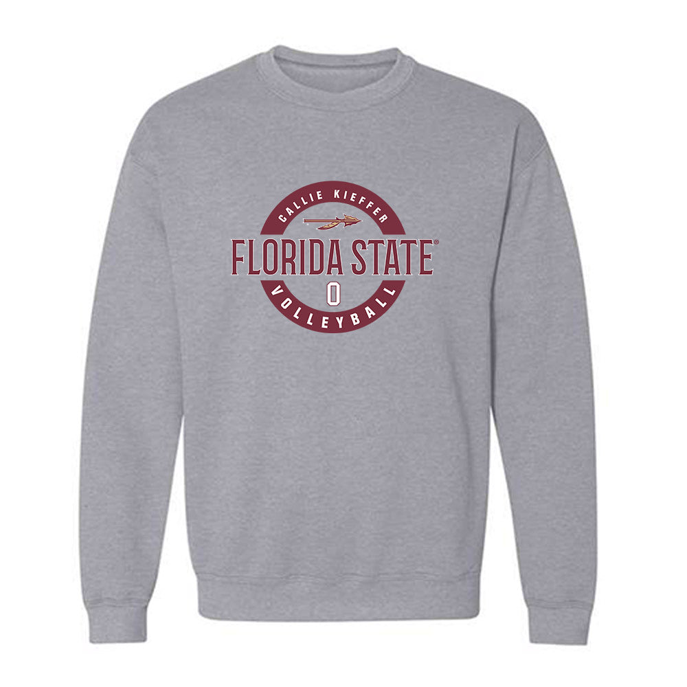 FSU - NCAA Women's Volleyball : Callie Kieffer - Classic Fashion Shersey Crewneck Sweatshirt-0