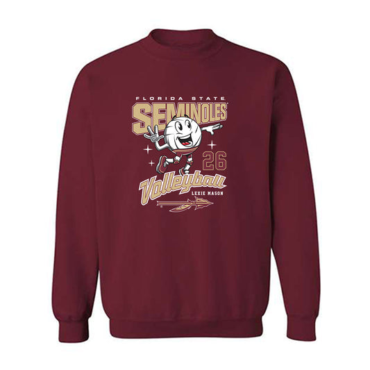 FSU - NCAA Women's Volleyball : Lexie Mason - Fashion Shersey Crewneck Sweatshirt-0