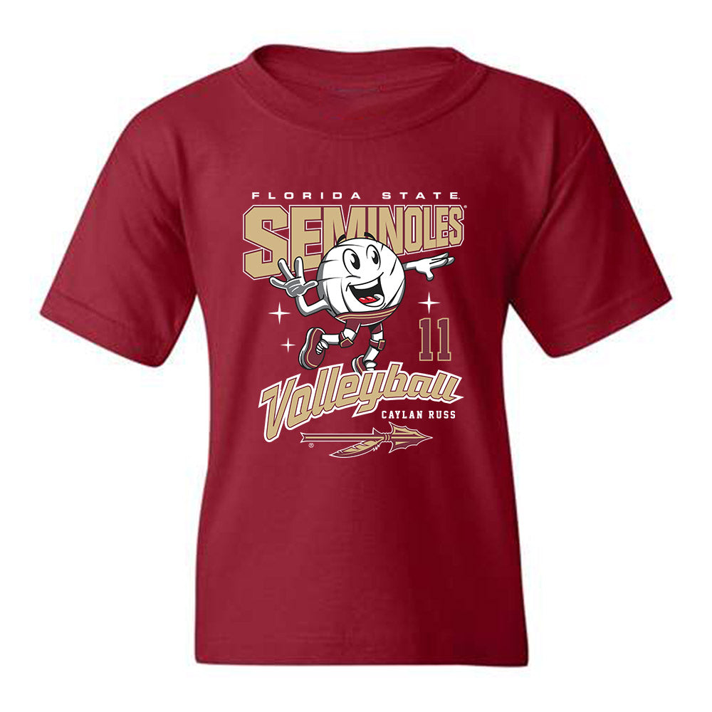 FSU - NCAA Women's Volleyball : Caylan Russ - Fashion Shersey Youth T-Shirt
