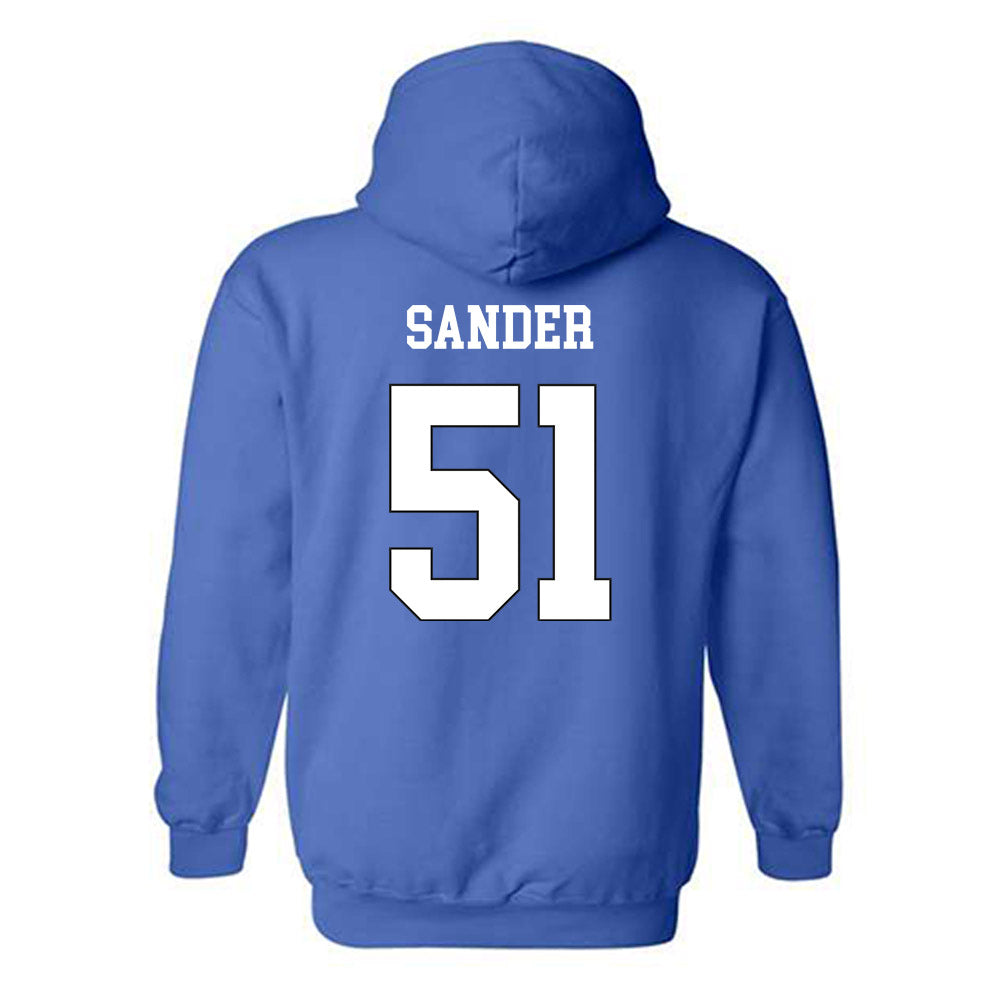 Grand Valley - NCAA Football : Joshua Sander - Replica Shersey Hooded Sweatshirt-1