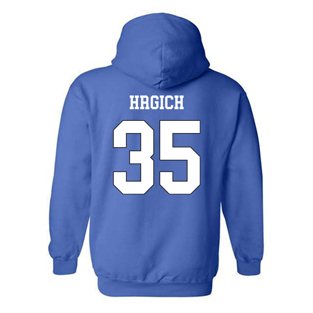 Grand Valley - NCAA Football : Trace Hrgich - Replica Shersey Hooded Sweatshirt-1