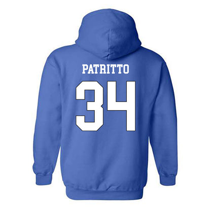 Grand Valley - NCAA Football : Cole Patritto - Replica Shersey Hooded Sweatshirt-1