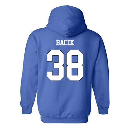 Grand Valley - NCAA Football : Mathew Bacik - Replica Shersey Hooded Sweatshirt-1