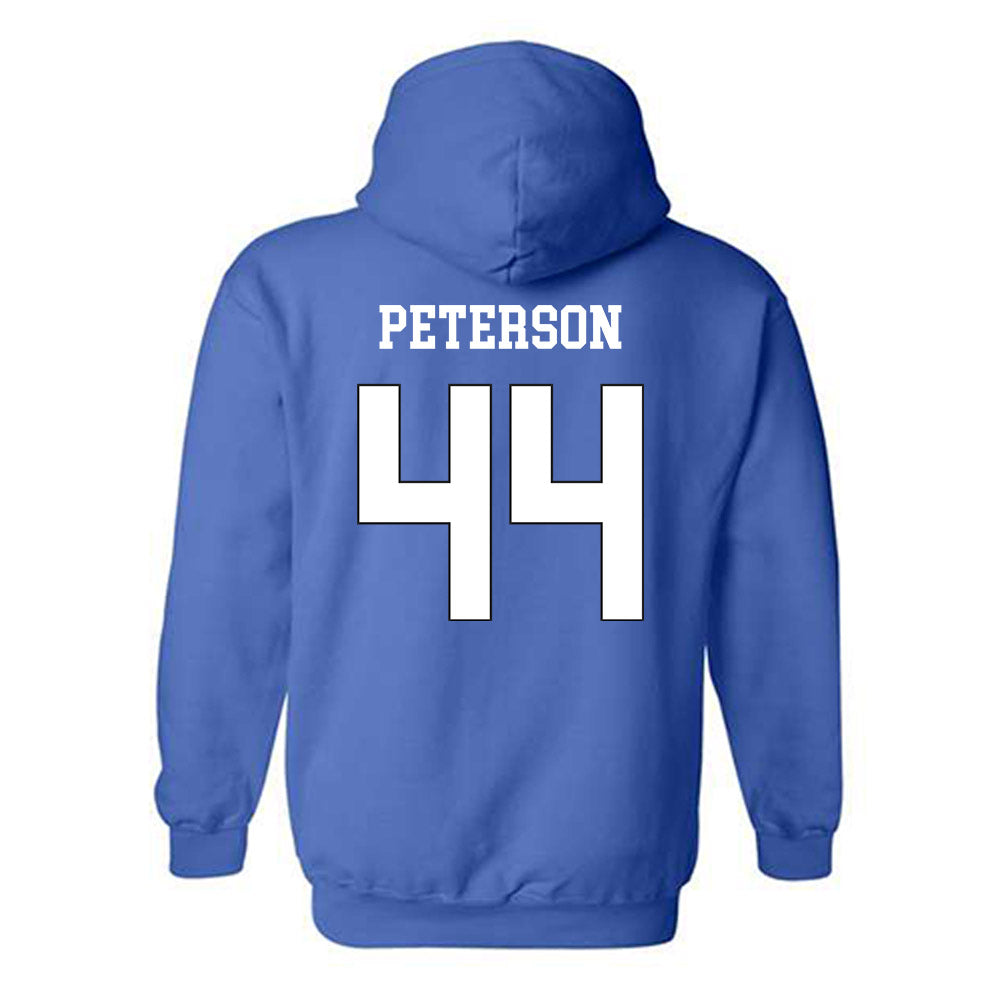 Grand Valley - NCAA Football : Drew Peterson - Replica Shersey Hooded Sweatshirt-1