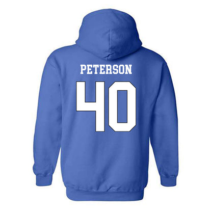 Grand Valley - NCAA Football : Brett Peterson - Replica Shersey Hooded Sweatshirt-1