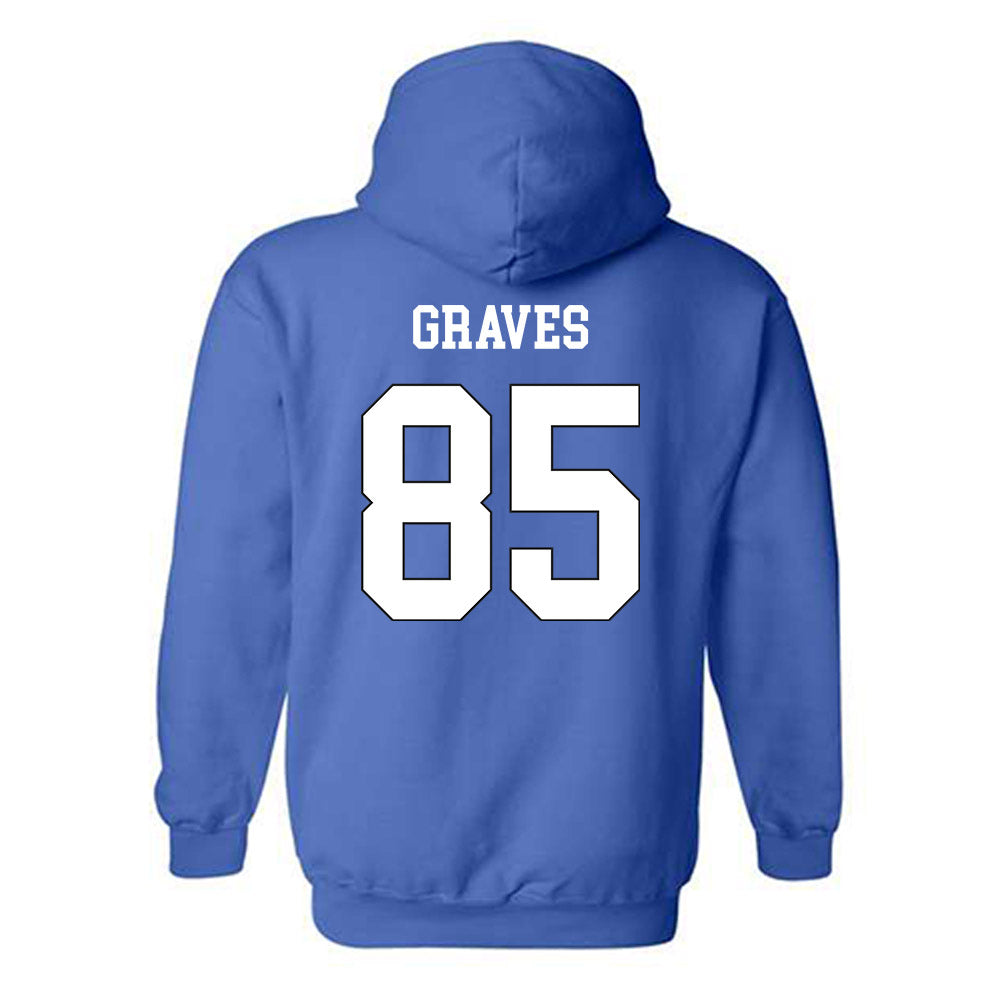 Grand Valley - NCAA Football : Eli Graves - Replica Shersey Hooded Sweatshirt-1