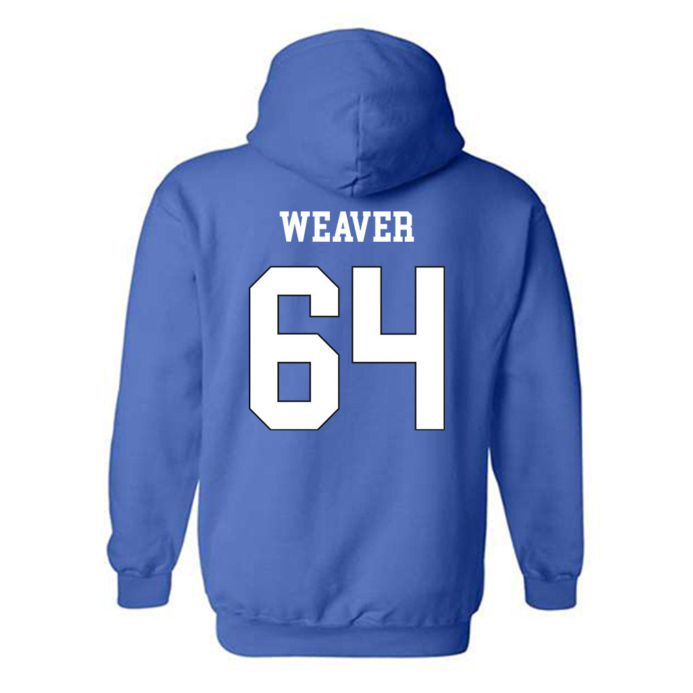 Grand Valley - NCAA Football : Brett Weaver - Replica Shersey Hooded Sweatshirt-1