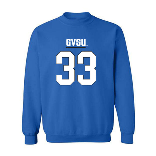 Grand Valley - NCAA Football : David Holloman - Replica Shersey Crewneck Sweatshirt-0
