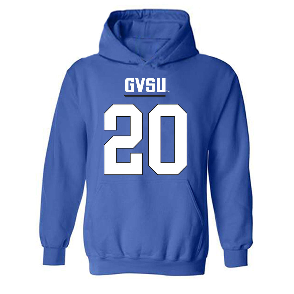 Grand Valley - NCAA Football : Ian Kennelly - Replica Shersey Hooded Sweatshirt-0