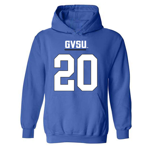 Grand Valley - NCAA Football : Ian Kennelly - Replica Shersey Hooded Sweatshirt-0