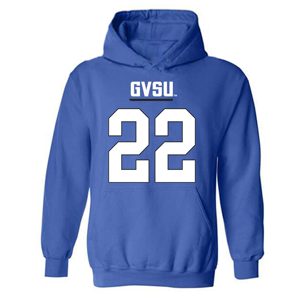 Grand Valley - NCAA Football : Troy Temple - Replica Shersey Hooded Sweatshirt-0