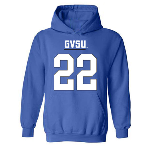 Grand Valley - NCAA Football : Troy Temple - Replica Shersey Hooded Sweatshirt-0