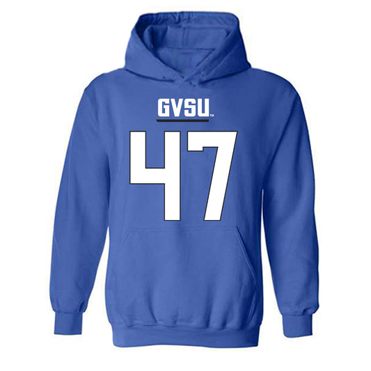 Grand Valley - NCAA Football : Jimmy Downs - Replica Shersey Hooded Sweatshirt-0