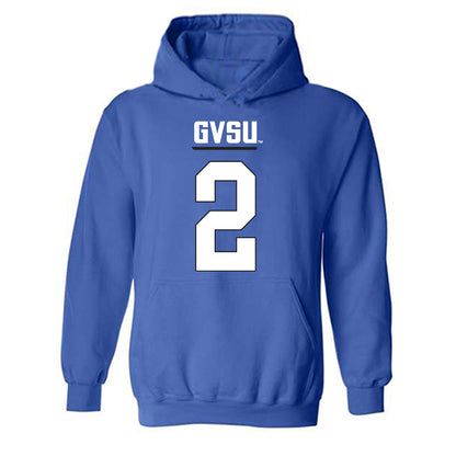 Grand Valley - NCAA Football : Andrew Schuster - Replica Shersey Hooded Sweatshirt-0