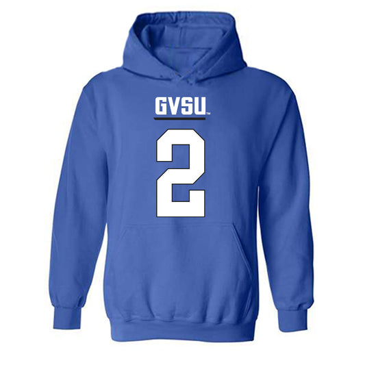 Grand Valley - NCAA Football : Andrew Schuster - Replica Shersey Hooded Sweatshirt-0
