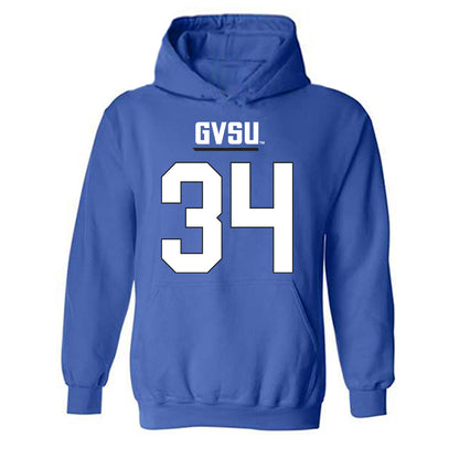 Grand Valley - NCAA Football : Cole Patritto - Replica Shersey Hooded Sweatshirt-0