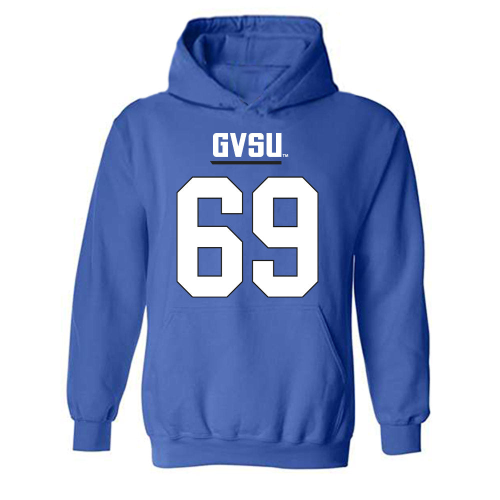 Grand Valley - NCAA Football : Cannon Mackey - Replica Shersey Hooded Sweatshirt-0