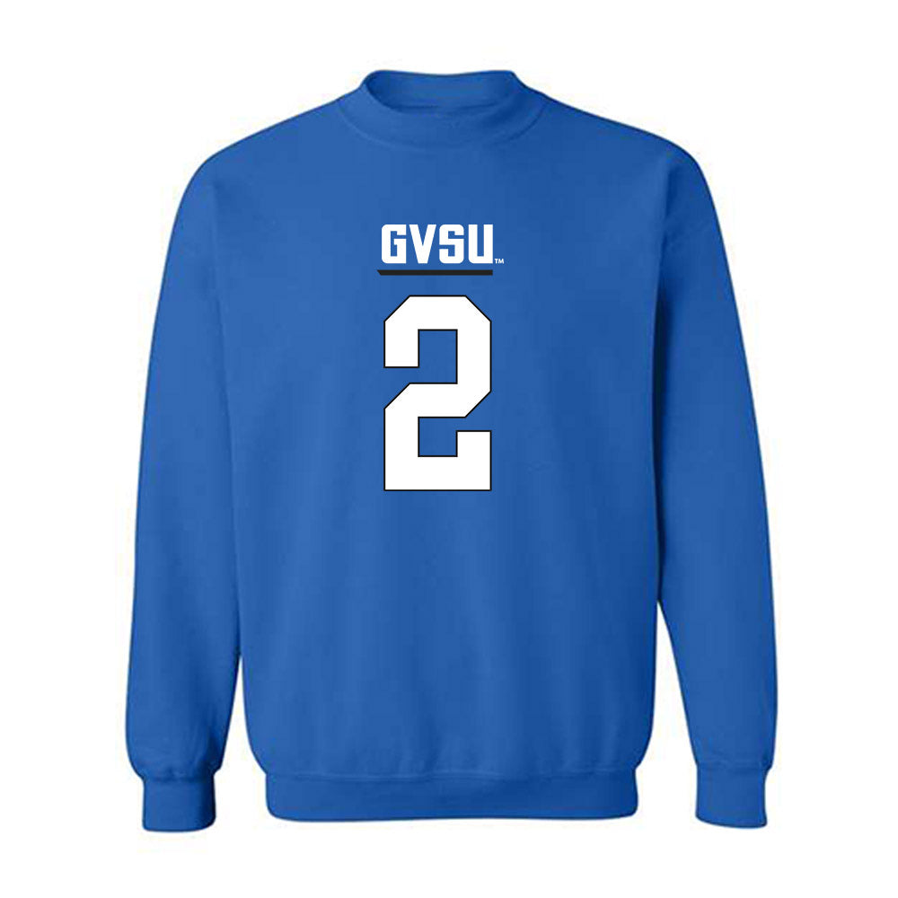 Grand Valley - NCAA Football : Andrew Schuster - Replica Shersey Crewneck Sweatshirt-0