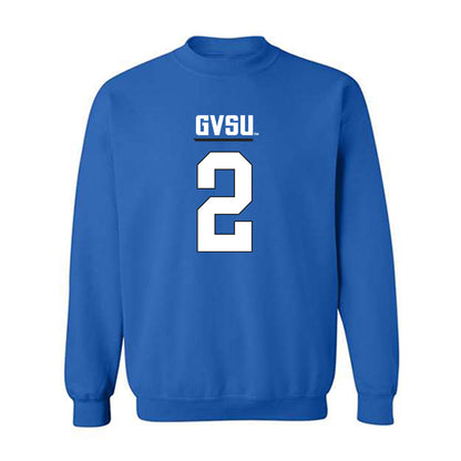 Grand Valley - NCAA Football : Andrew Schuster - Replica Shersey Crewneck Sweatshirt-0