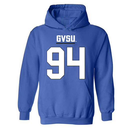 Grand Valley - NCAA Football : Elias Valdez - Replica Shersey Hooded Sweatshirt-0