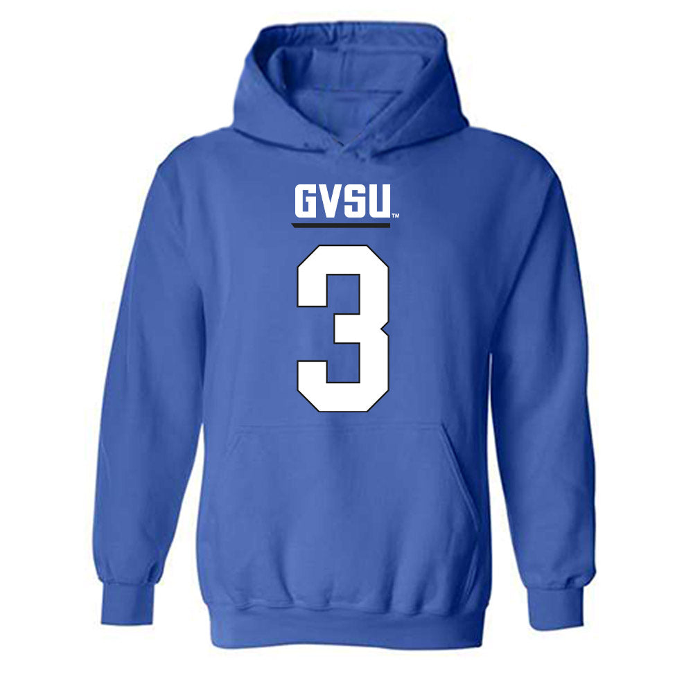 Grand Valley - NCAA Football : Vincenzo Meschi - Replica Shersey Hooded Sweatshirt-0
